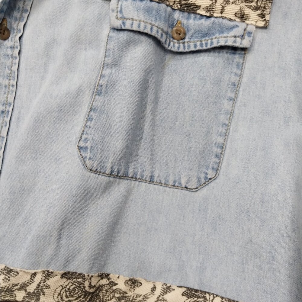 3610 Size 4X Upcycled Jean Duster. - Picture 4 of 6